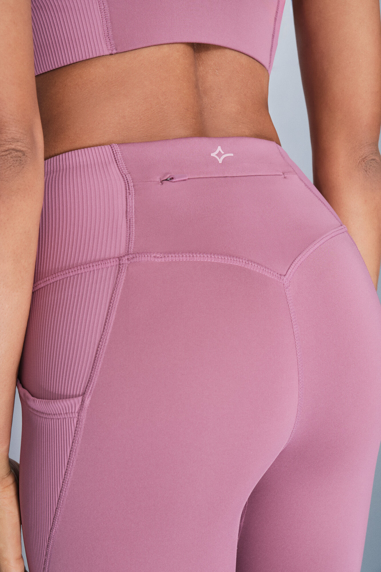 Dash and Stars Legging curta rosa 4D STRETCH rosa