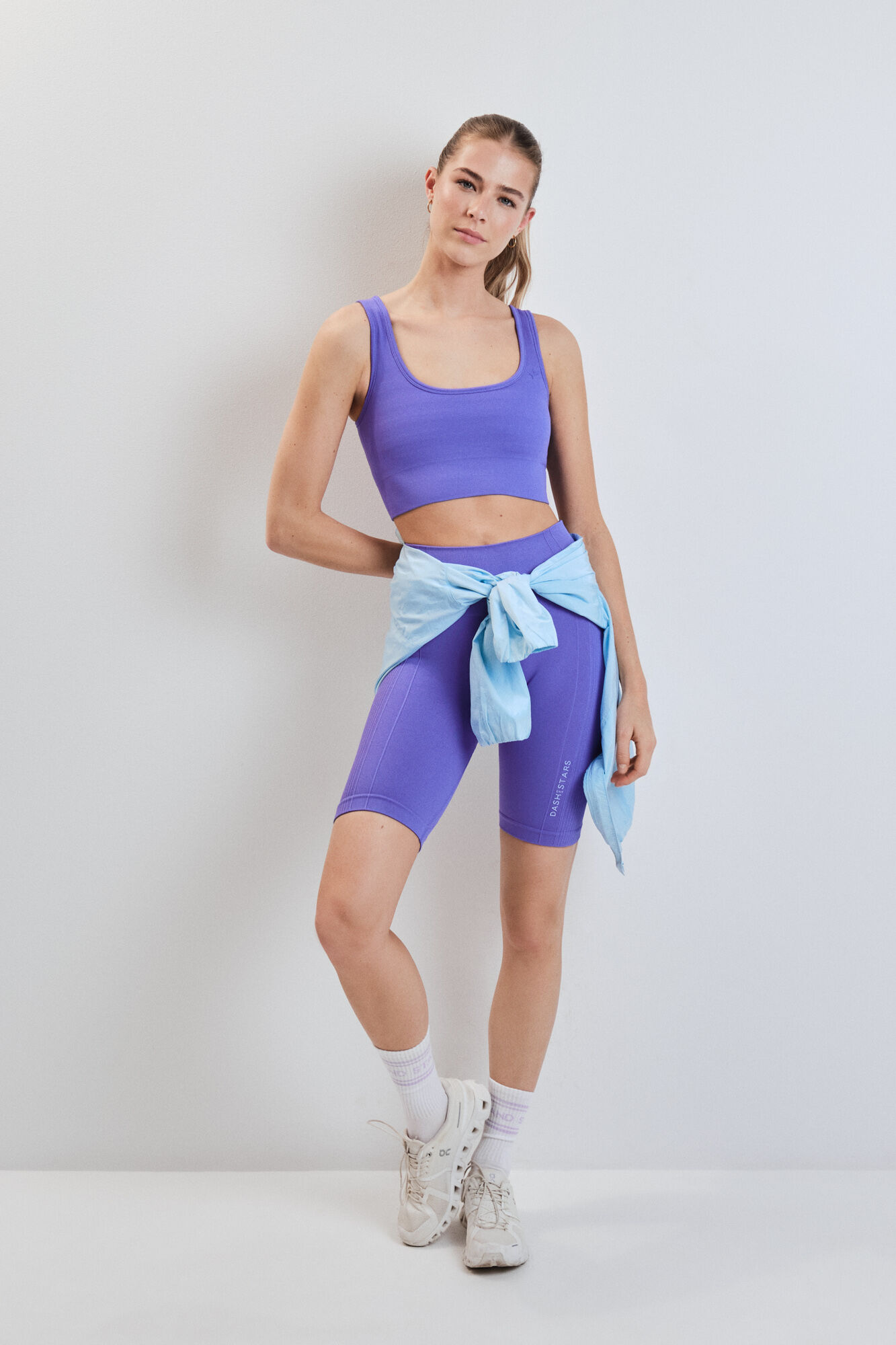 Dash and Stars Soutien desportivo SEAMLESS COMFORT estampado vichy azul azul
