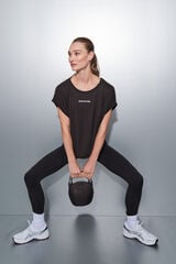 Dash and Stars T-shirt de tecido extrassuave preto