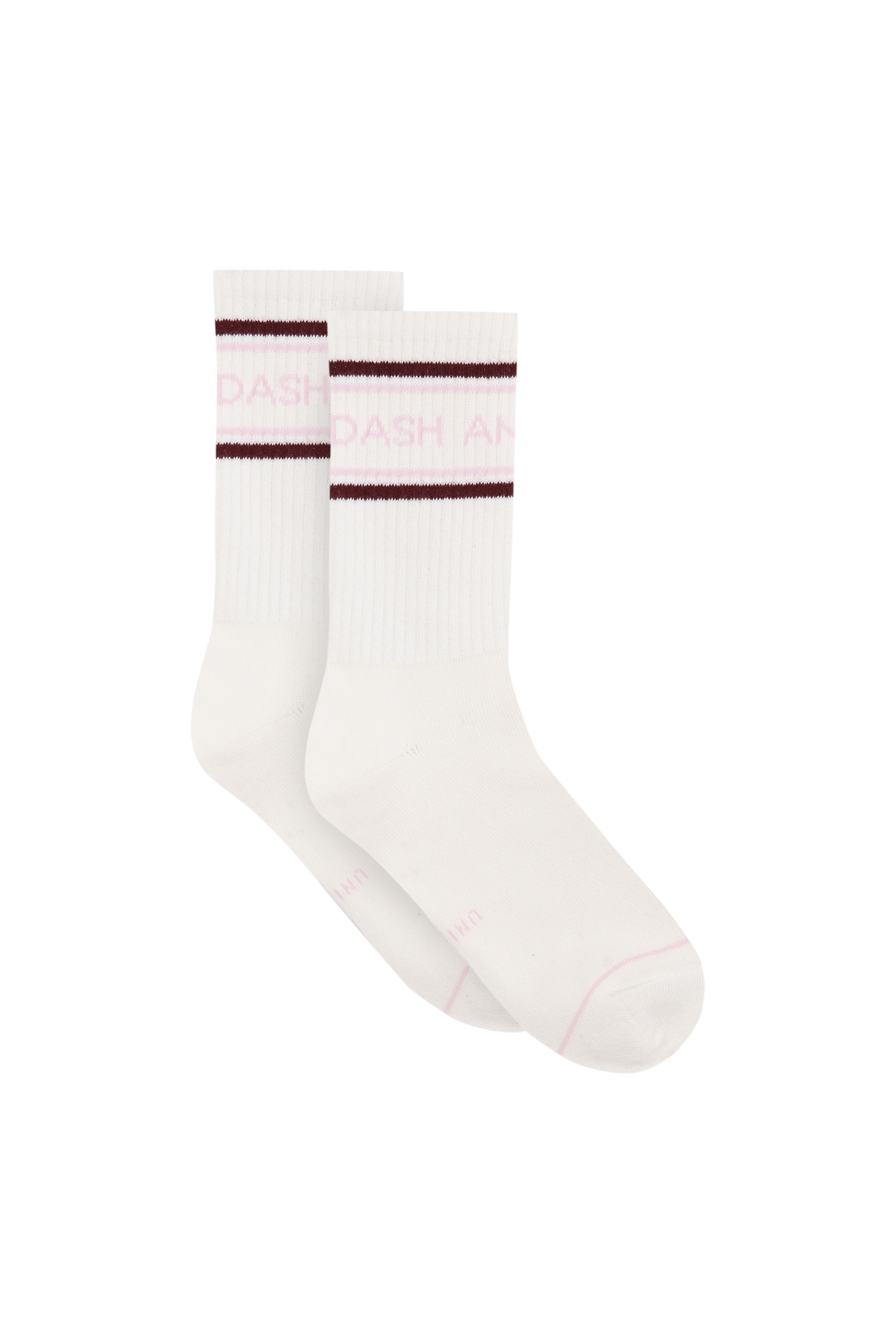 Dash and Stars Pack 3 meias compridas em algod&atilde;o com logo branco