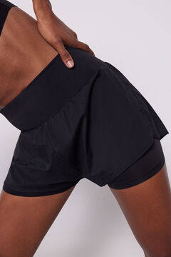 Dash and Stars Short talle alto malla negro negro