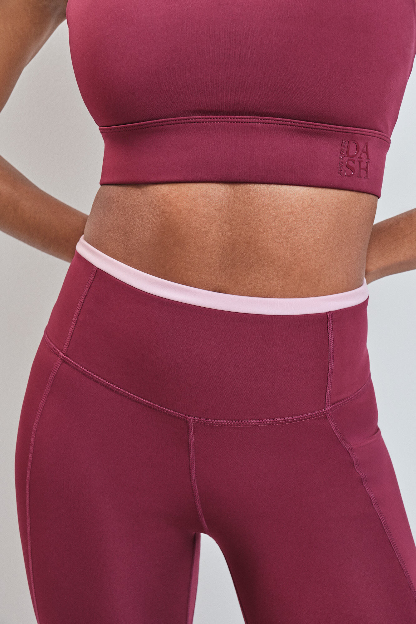 Dash and Stars Legging capri 4D STRETCH bordeaux vermelho