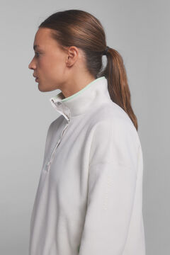 Dash and Stars Jersey tejido polar blanco beige
