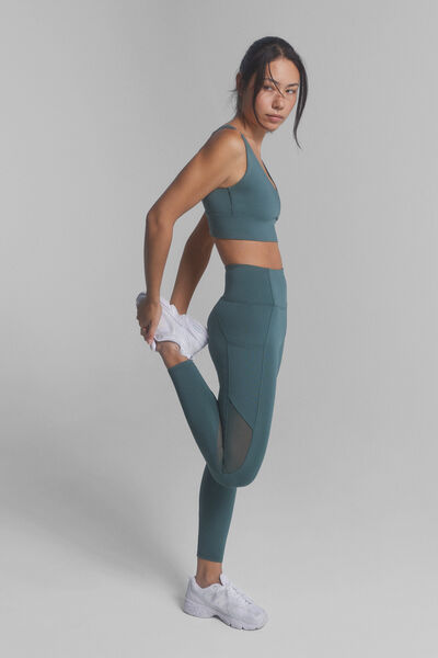 Dash and Stars Leggings 4D STRETCH tobillero verde verde