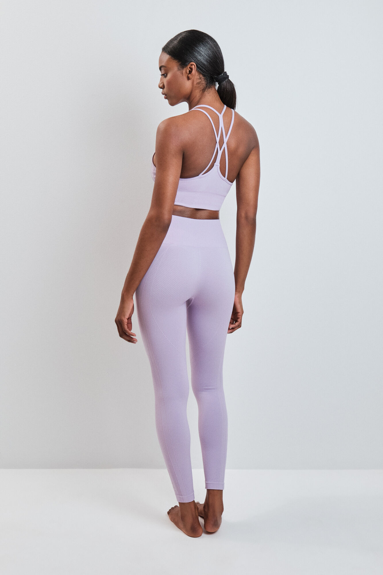 Dash and Stars Legging comprida SEAMLESS COMFORT lil&aacute;s rosa