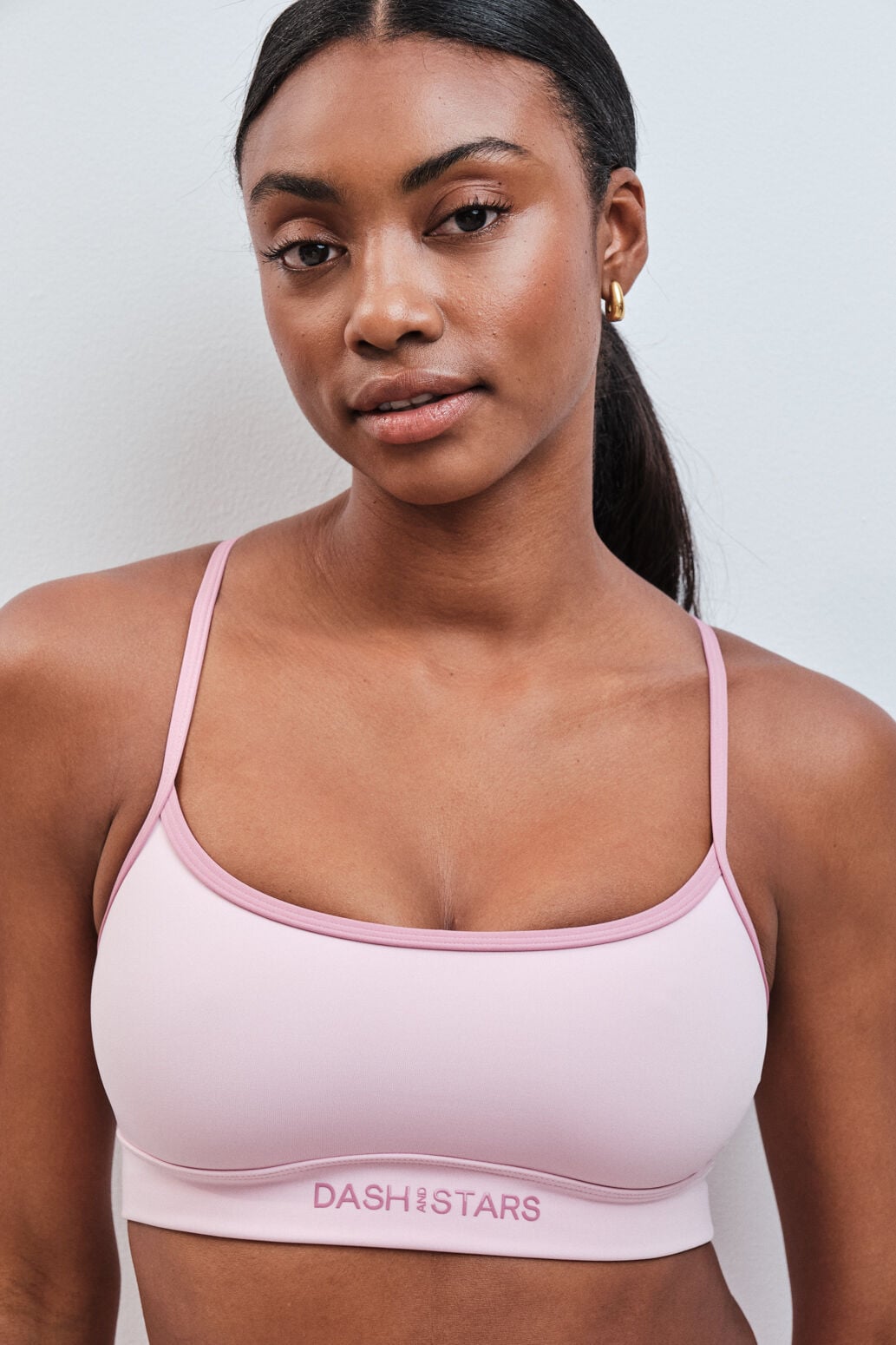 Dash and Stars Soutien desportivo 4D Stretch rosa
