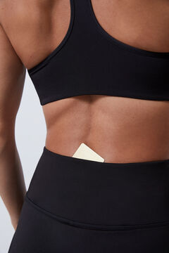 Dash and Stars Saia malha interior preta 4D Stretch preto
