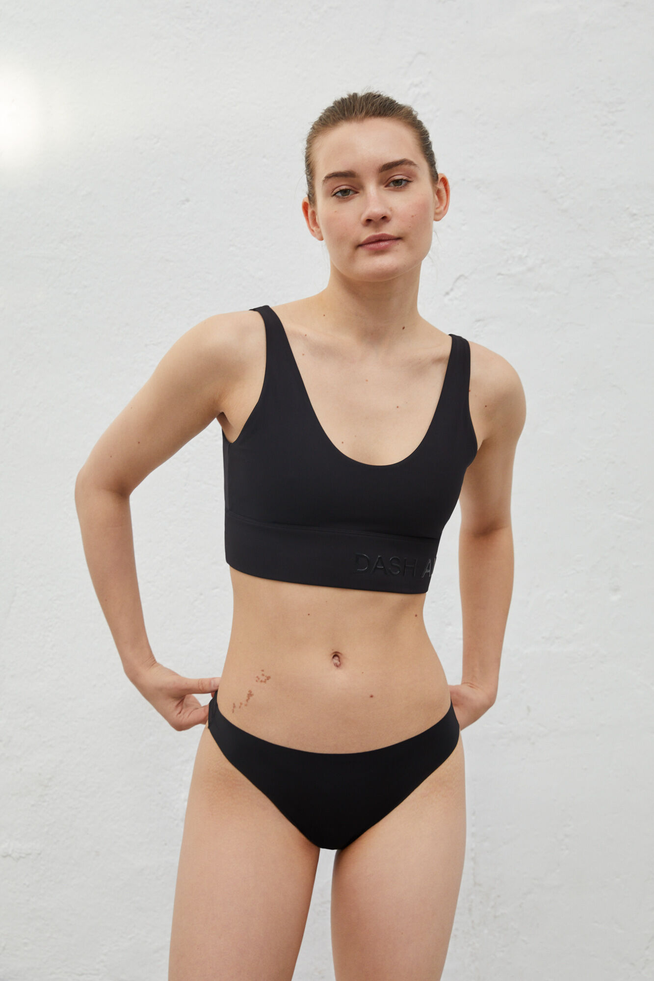 Dash and Stars Pack 2 tangas pretas preto