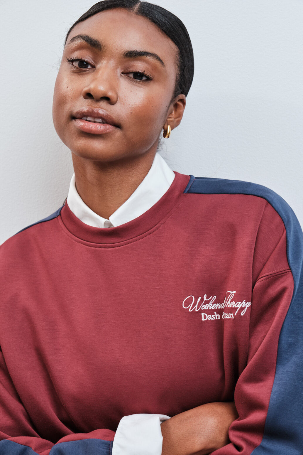 Dash and Stars Sweatshirt manga comprida soft touch gren&aacute;