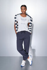 Dash and Stars Pantalón largo algodón jogger azul