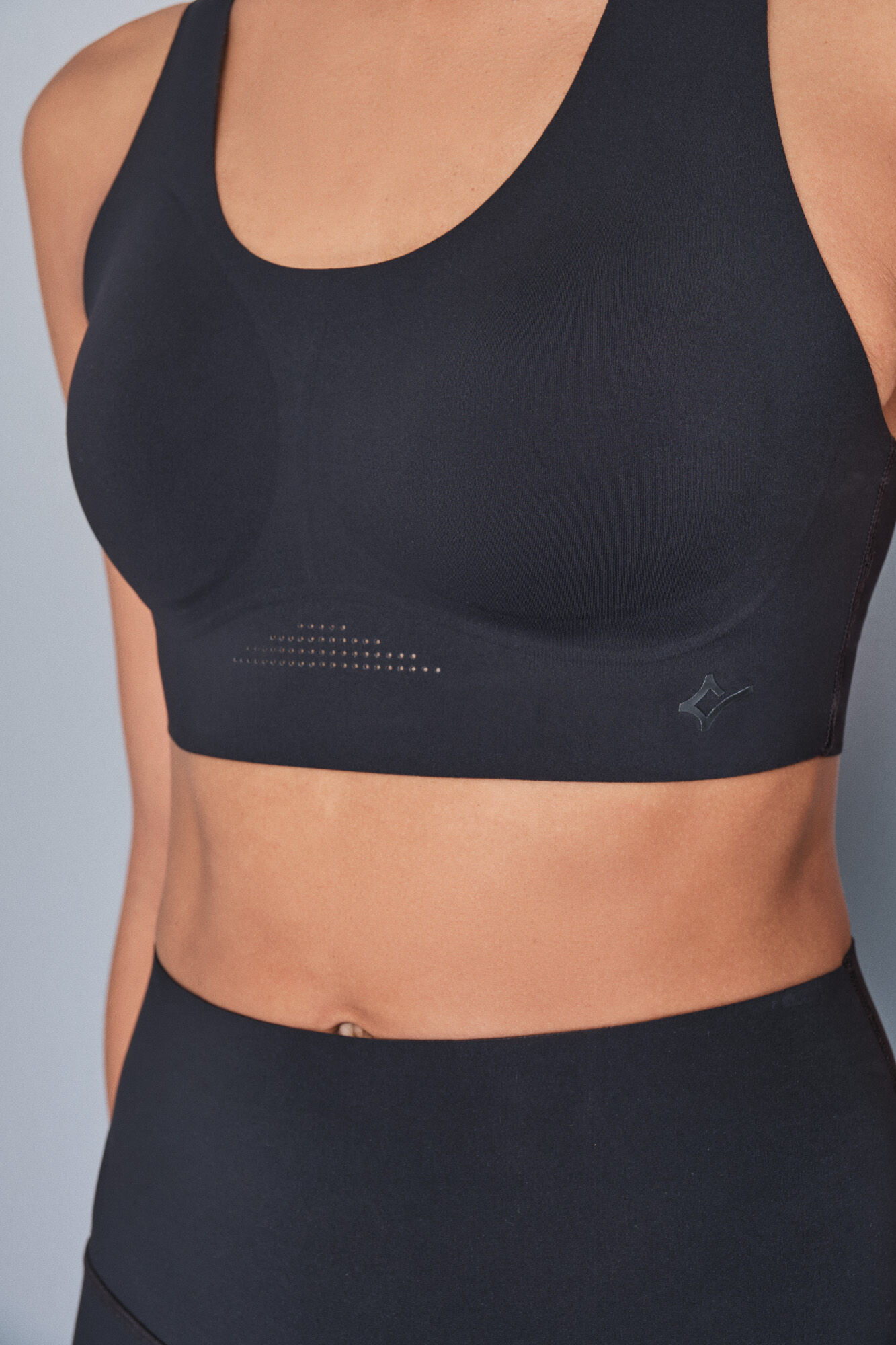 Dash and Stars Soutien desportivo preto COMPRESSIVE preto