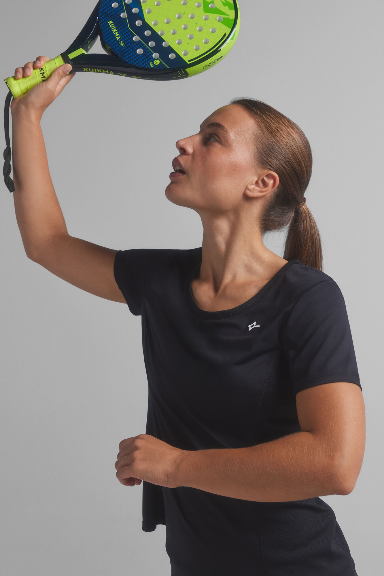 Dash and Stars T-shirt transpir&aacute;vel preta