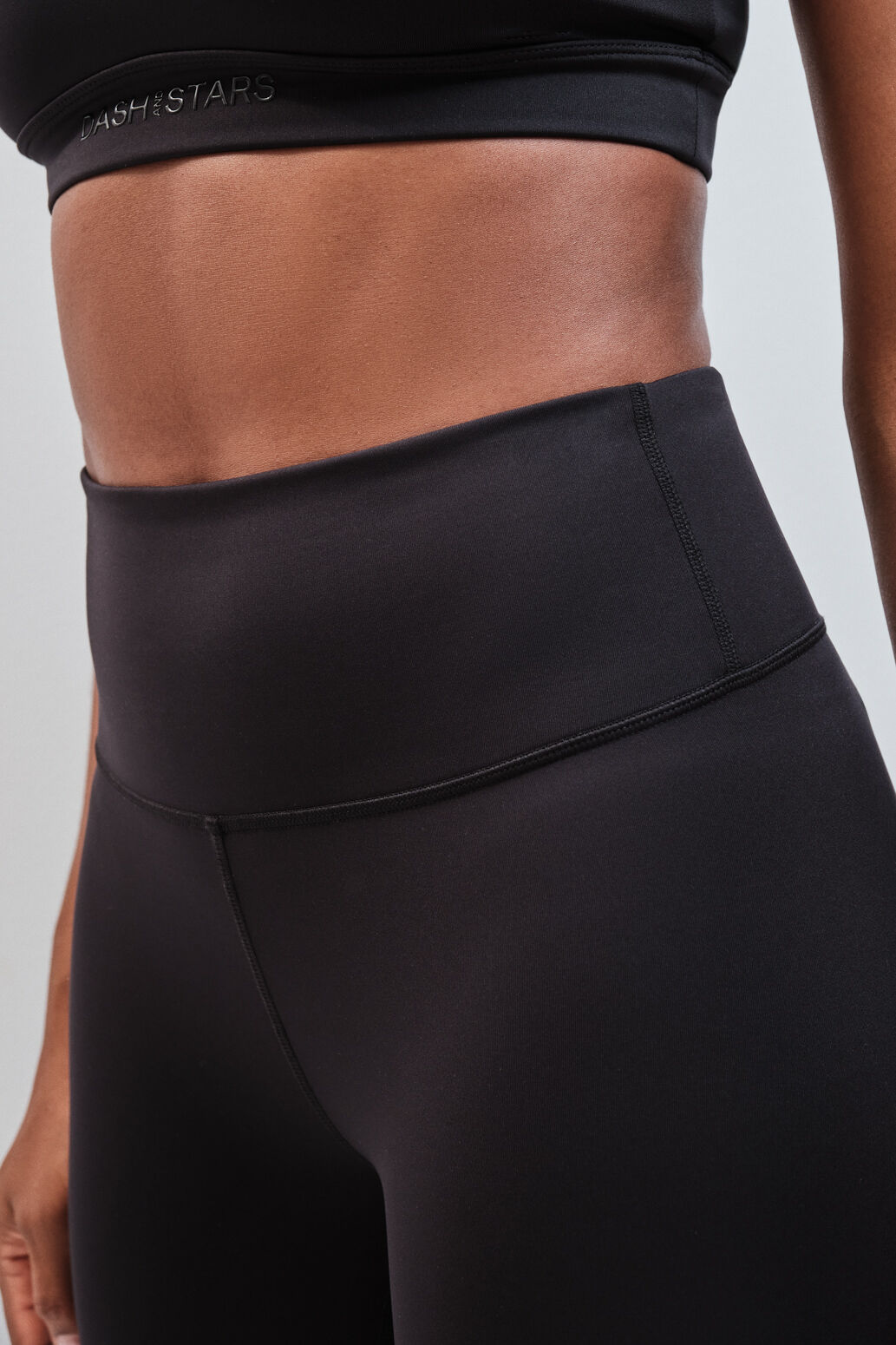 Dash and Stars Leggings compridos 4D STRETCH preto preto