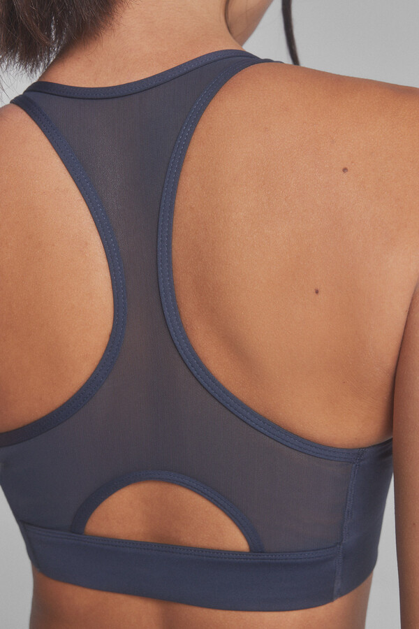 Dash and Stars Soutien desportivo 4D Stretch marengo cinzento