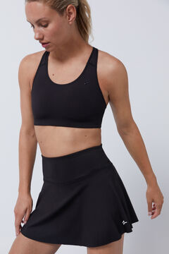 Dash and Stars Saia malha interior preta 4D Stretch preto