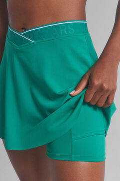 Dash and Stars Saia microfibra verde roupa de ginástica interior verde
