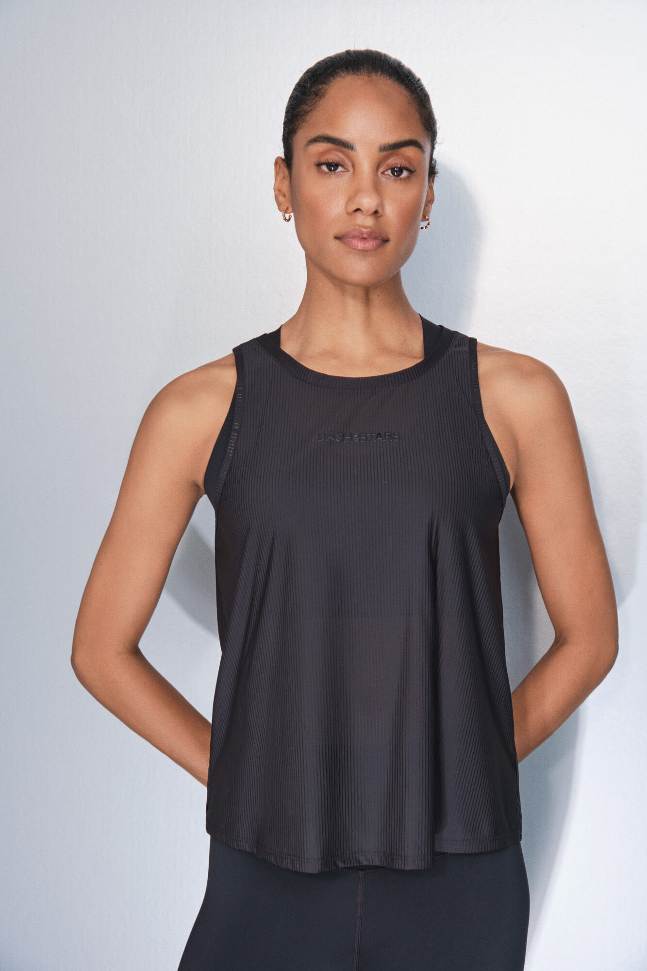 Dash and Stars Camiseta halter negro negro