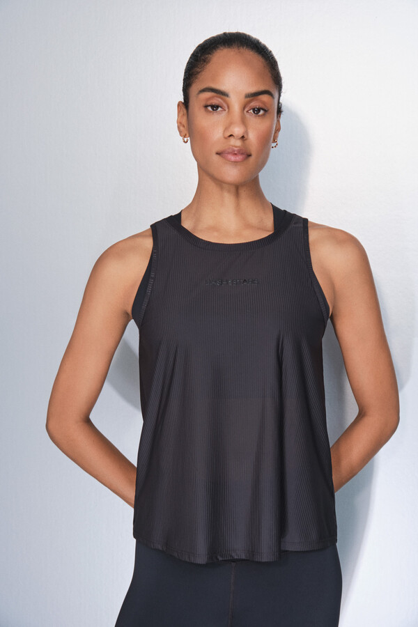 Dash and Stars Camiseta halter negro negro