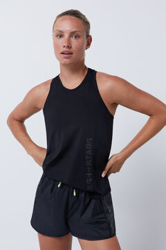 Dash and Stars T-shirt halter preta preto
