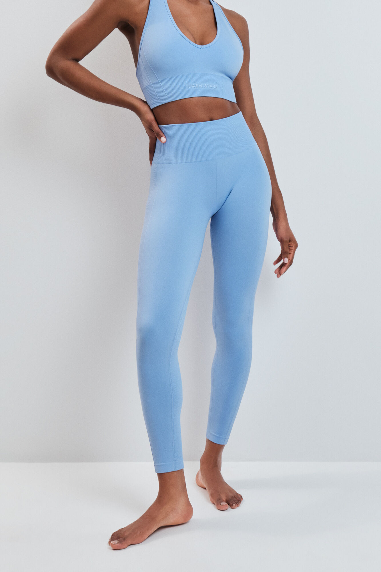 Dash and Stars Leggings largo SEAMLESS COMFORT azul azul