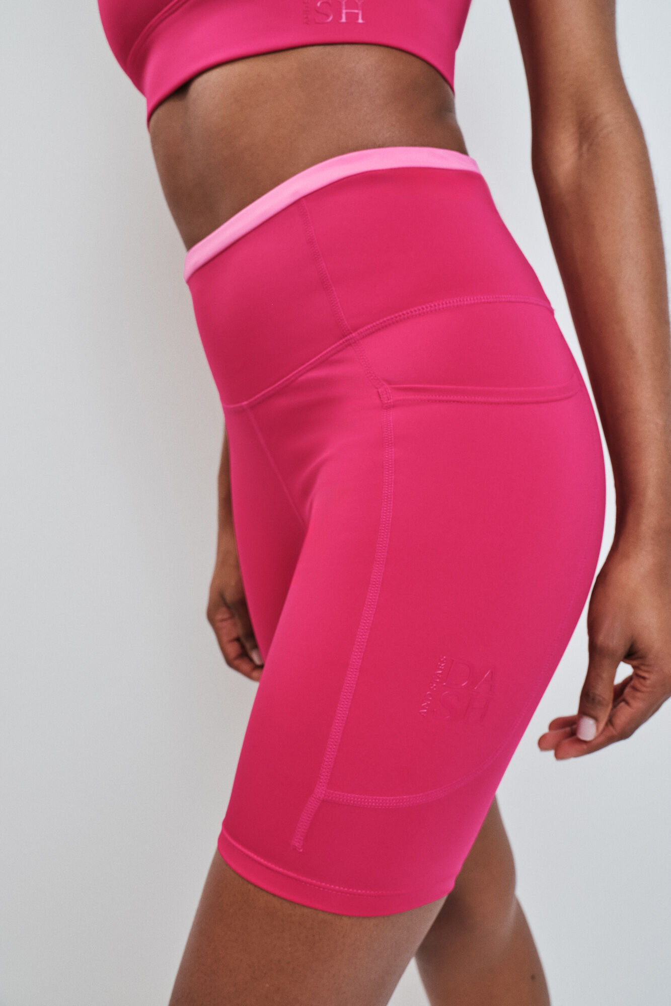 Dash and Stars Legging ciclista 4D STRETCH rosa