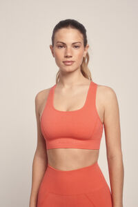 Dash and Stars Soutien desportivo SEAMLESS COMFORT pêssego vermelho