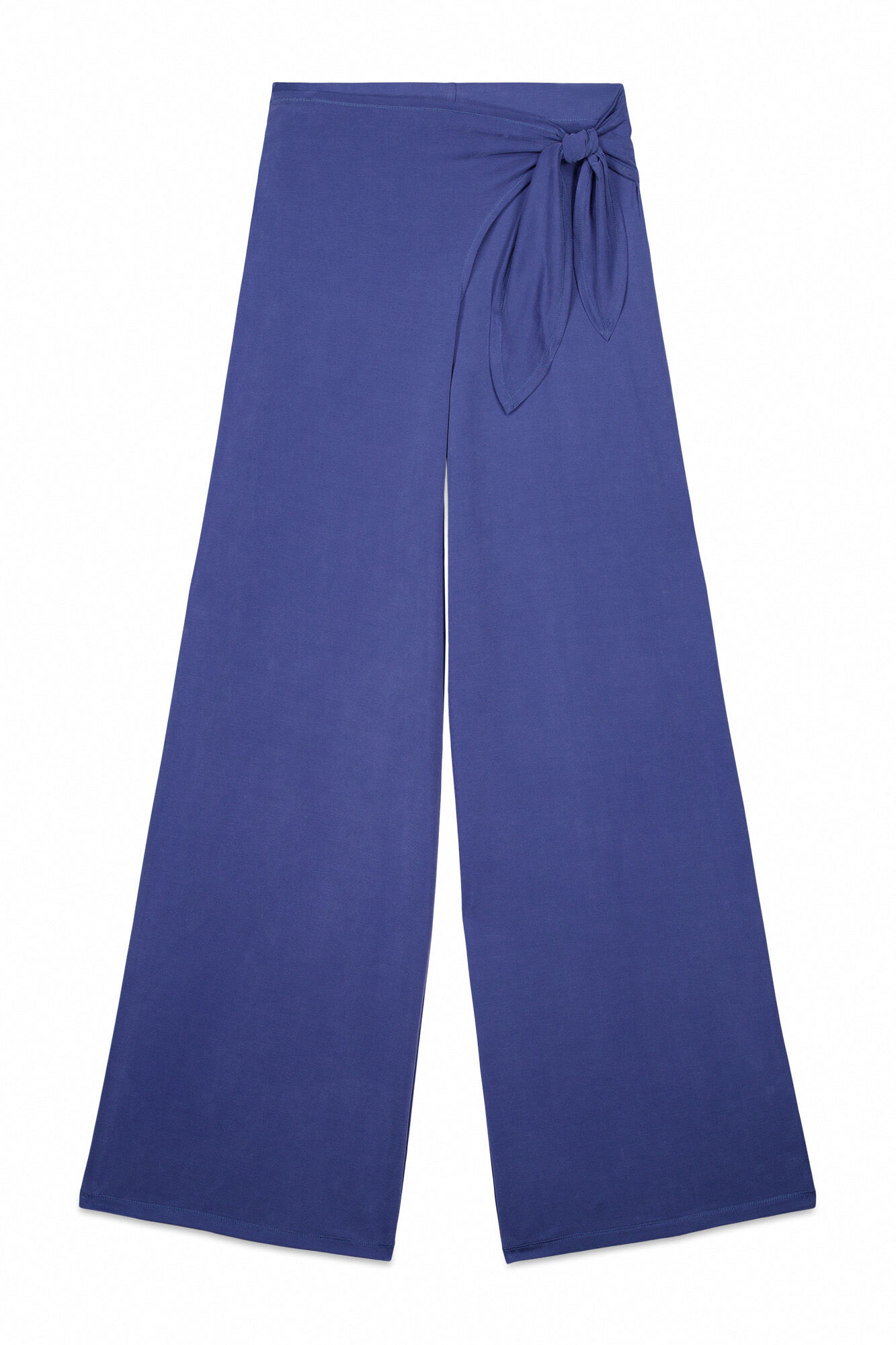 Dash and Stars Pantal&oacute;n largo palazzo tacto suave azul azul