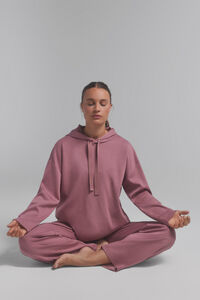 Dash and Stars Sweatshirt capuz rosa. 