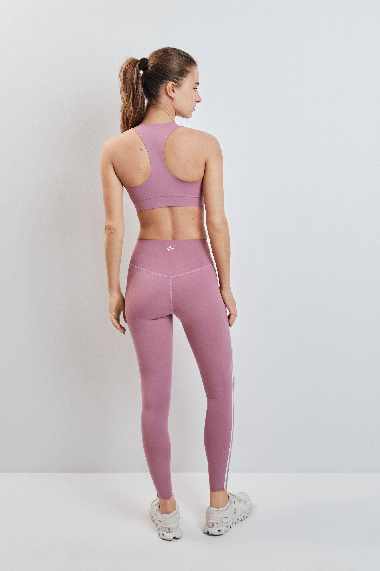 Dash and Stars Legging COMPRESSIVE comprida rosa rosa