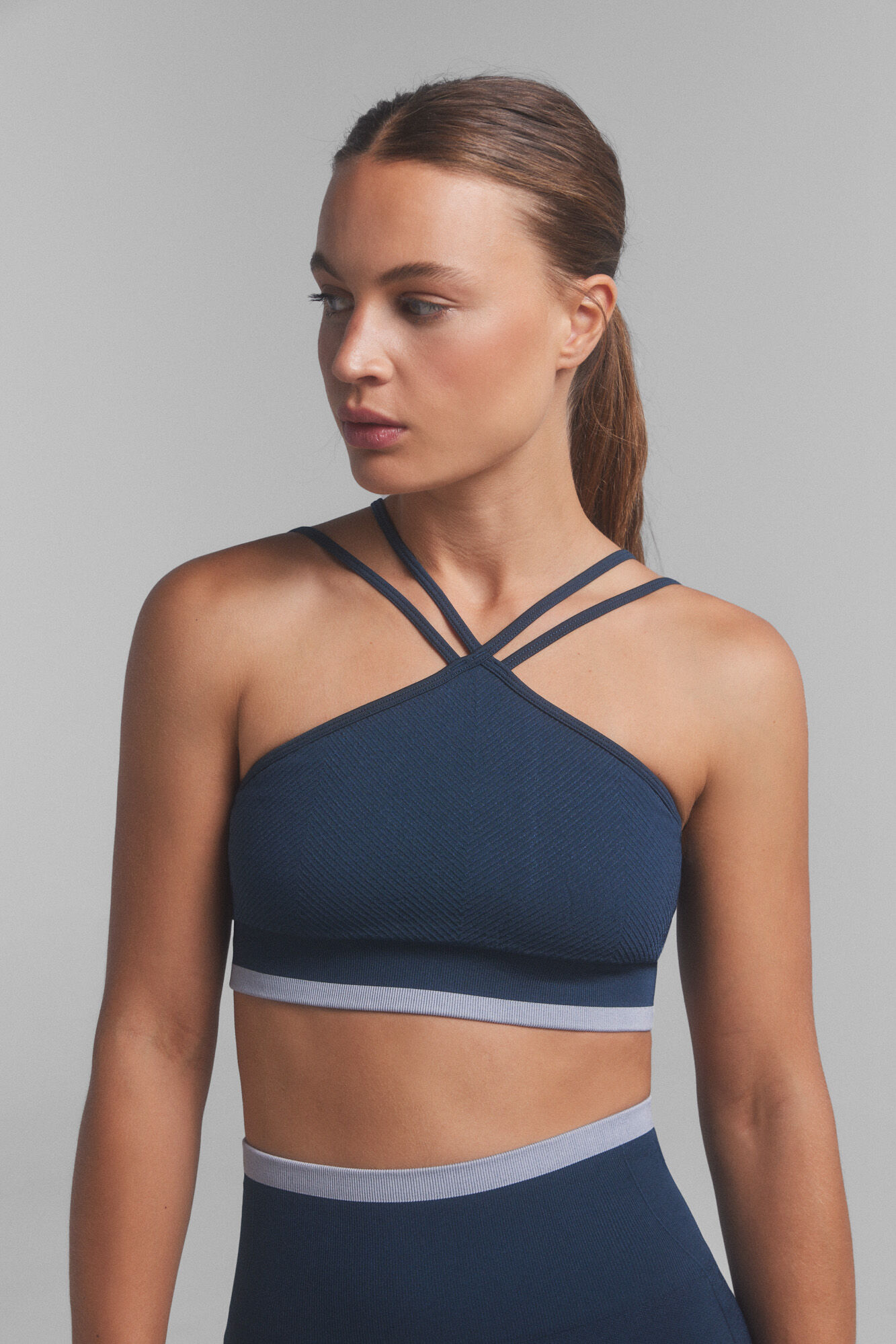 Dash and Stars Soutien desportivo SEAMLESS COMFORT azul.  azul