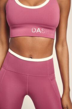 Dash and Stars Legging curta rosa 4D STRETCH rosa