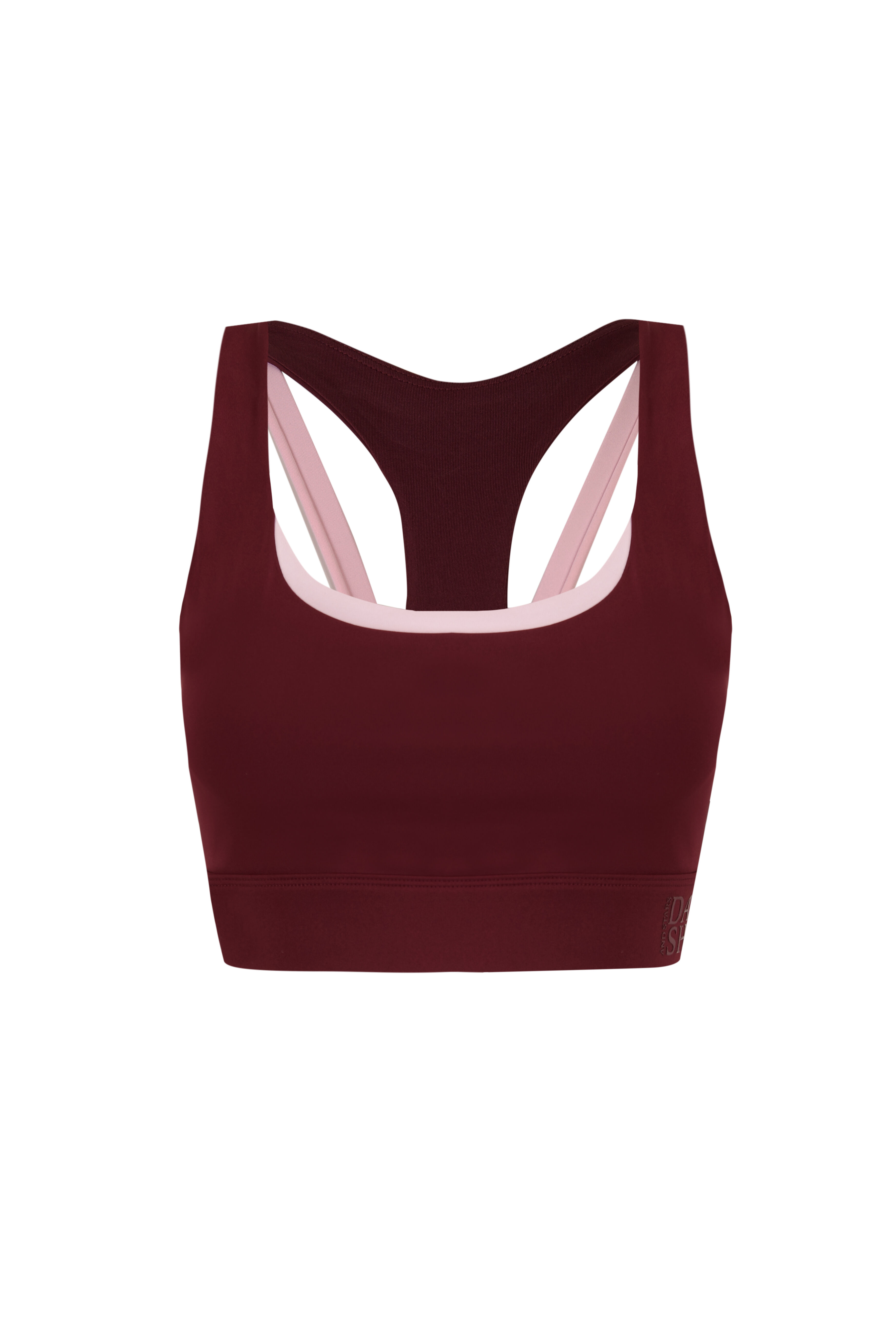 Dash and Stars Soutien desportivo 4D STRETCH borgonha vermelho