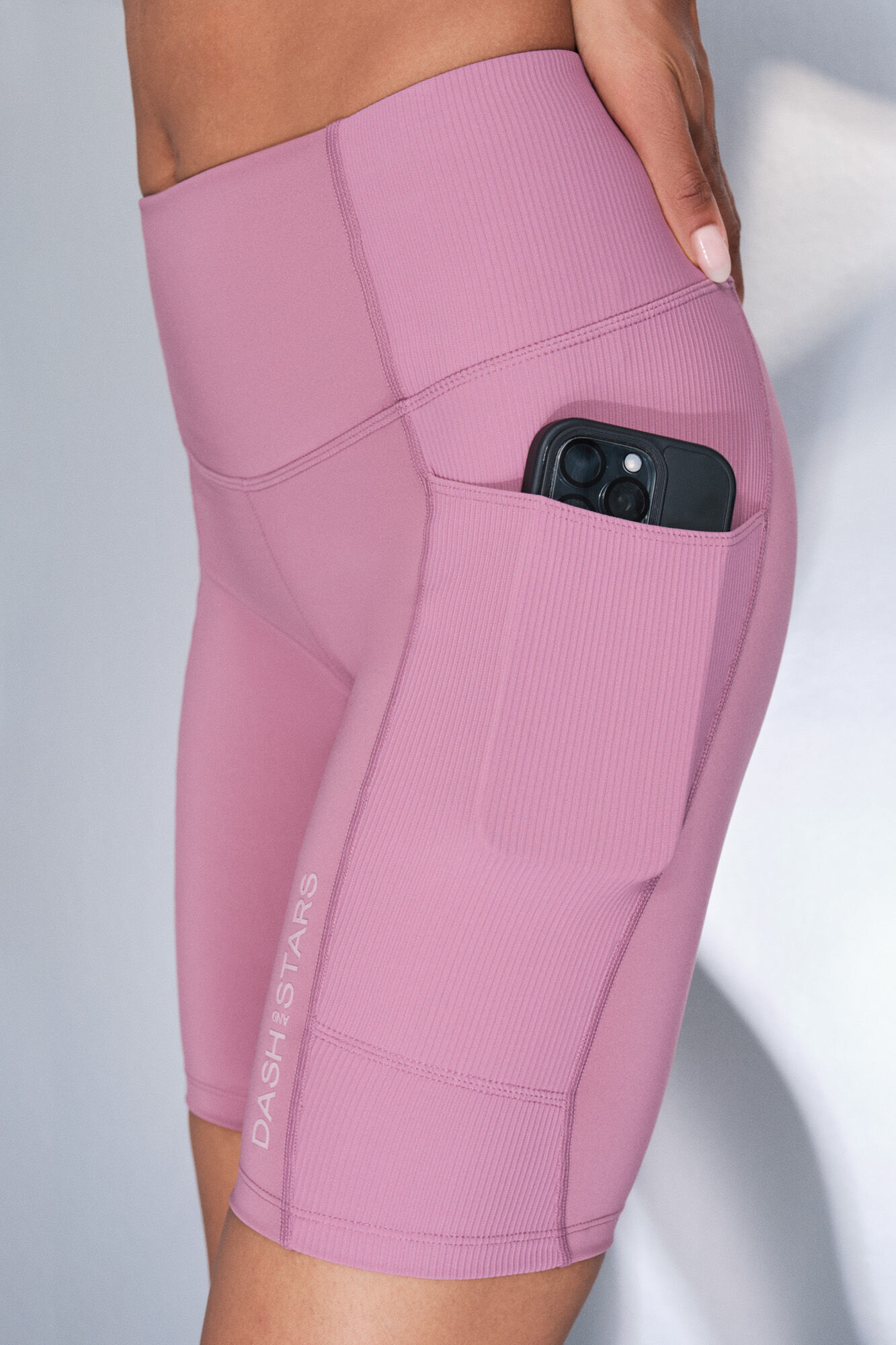 Dash and Stars Leggings de ciclismo rosa 4D STRETCH rosa
