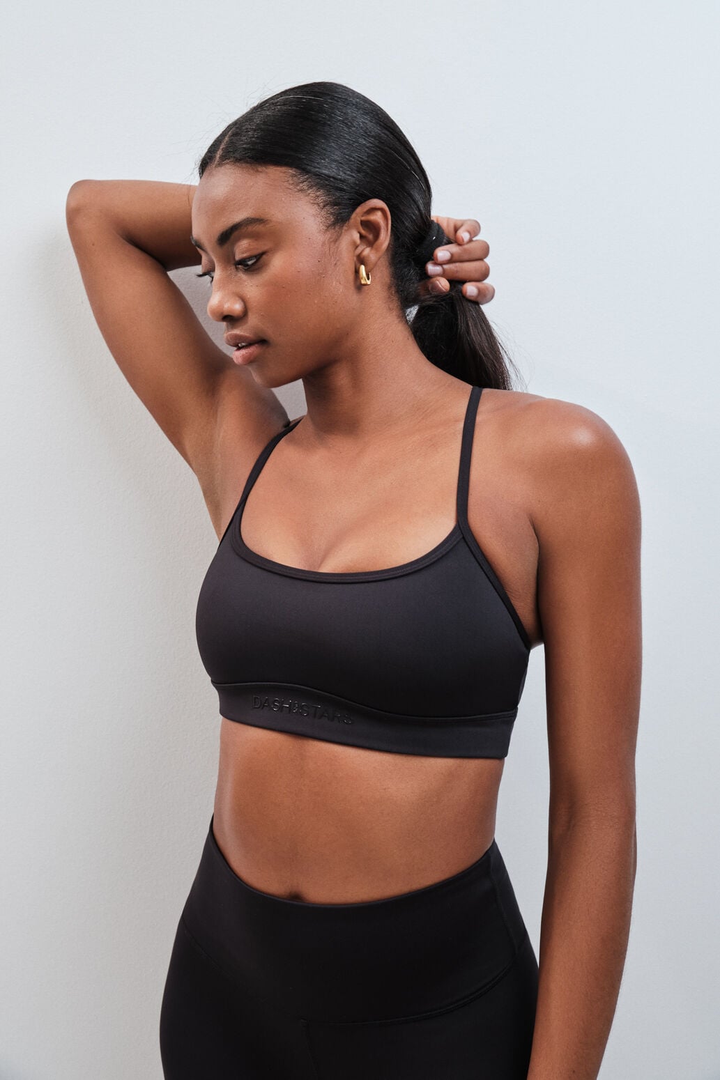 Dash and Stars Soutien desportivo 4D Stretch cinzento