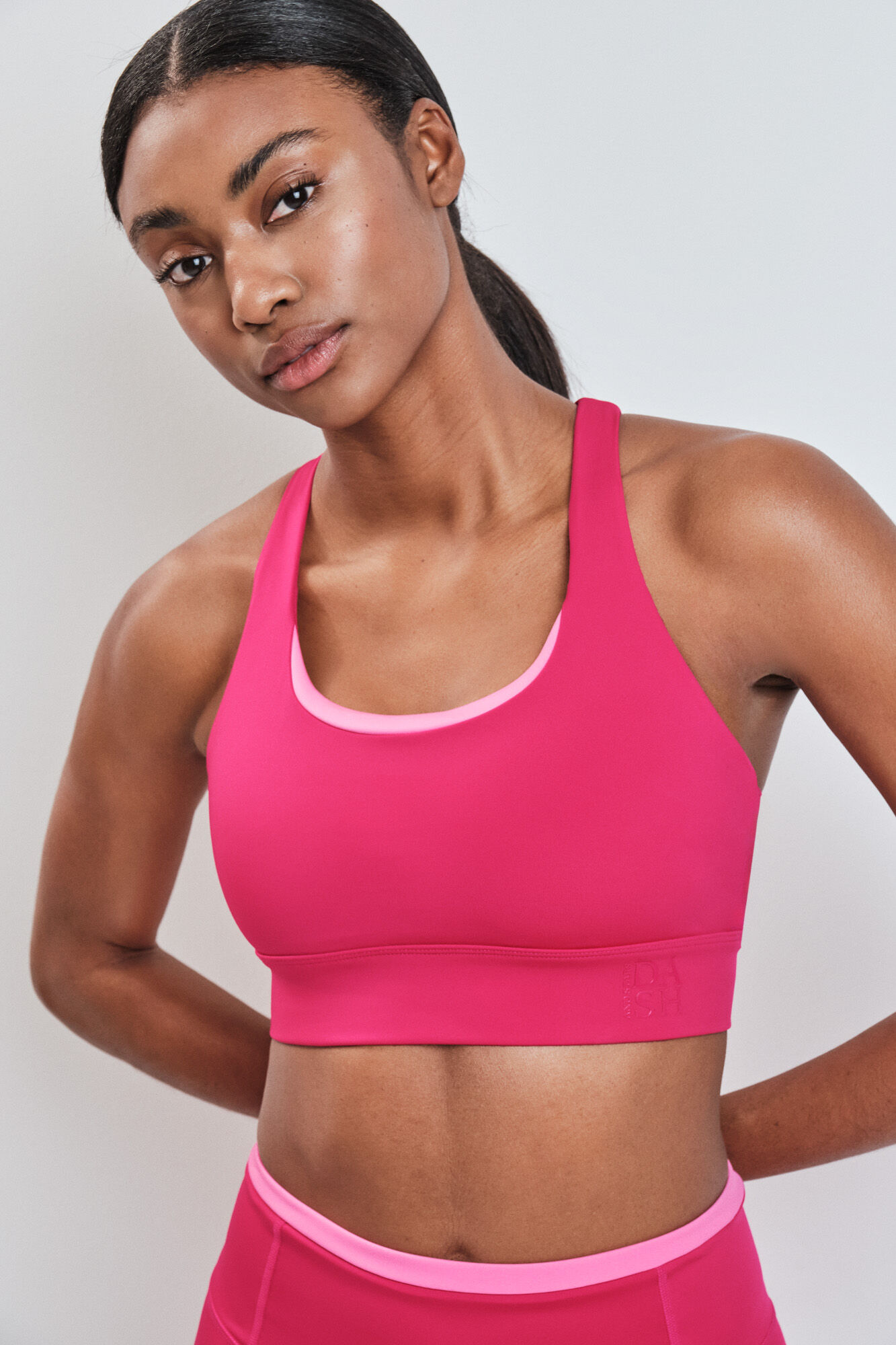 Dash and Stars Soutien desportivo 4D STRETCH rosa