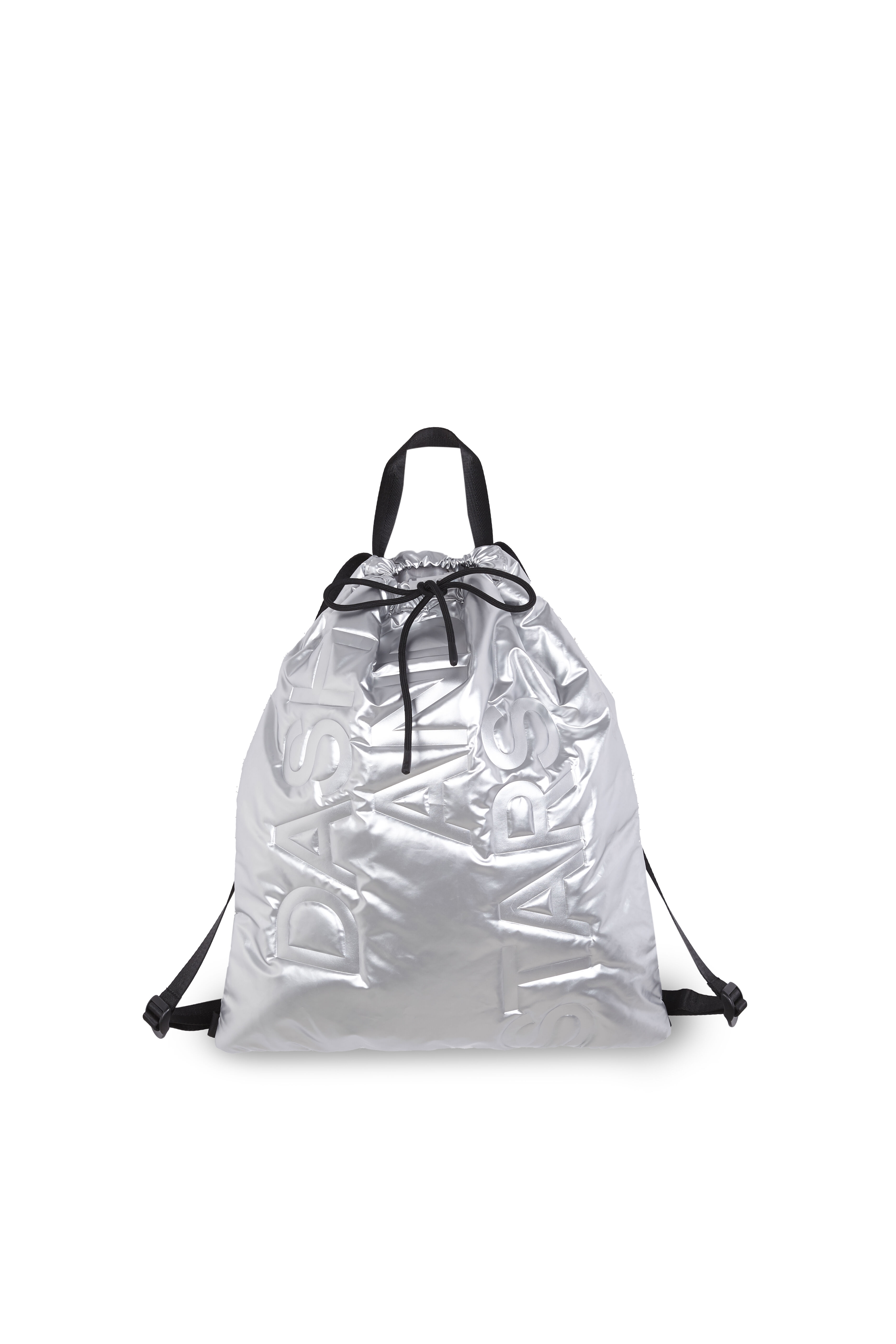 Dash and Stars Mochila metalizada acolchoada cinzento