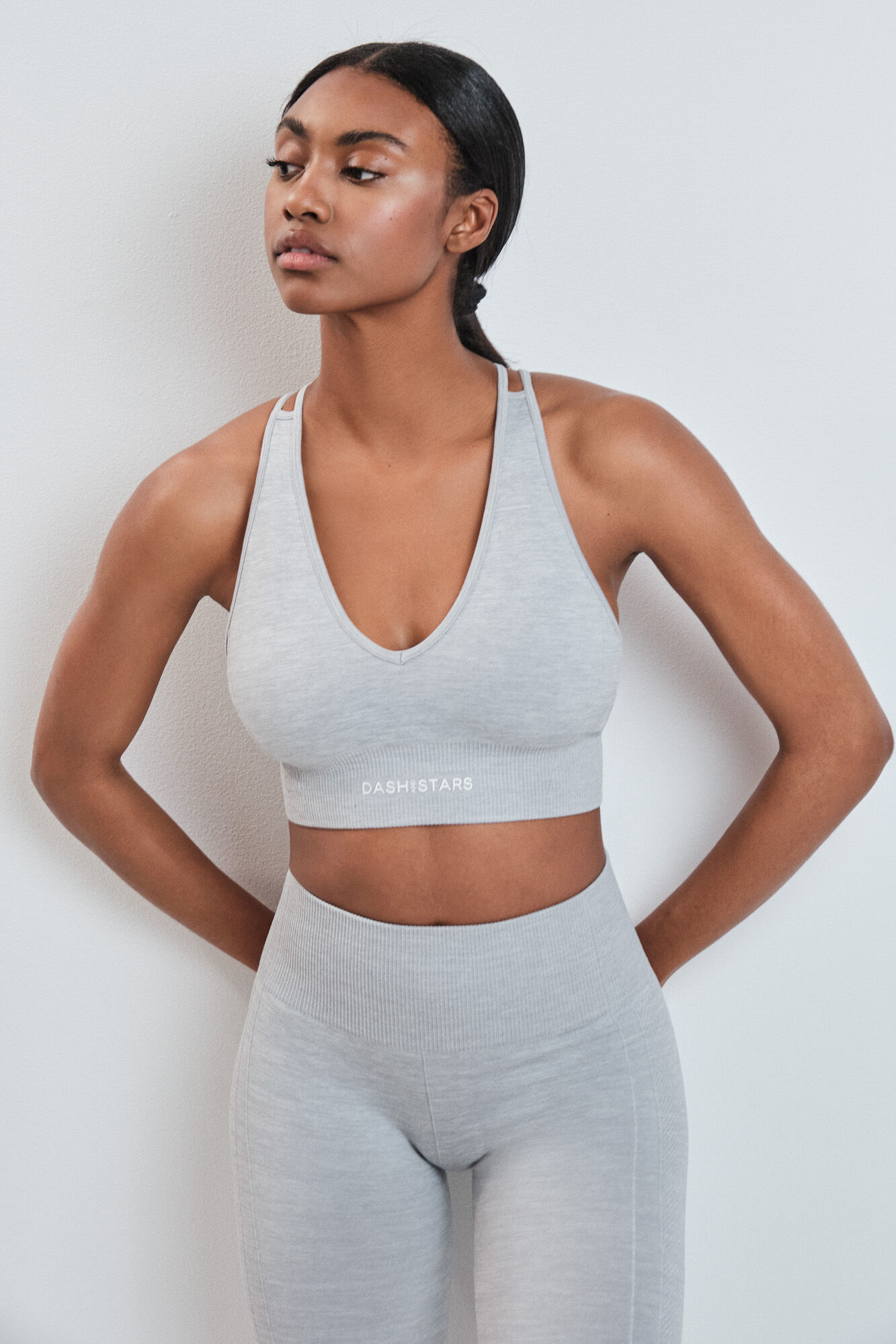 Dash and Stars Soutien desportivo SEAMLESS COMFORT cinza cinzento