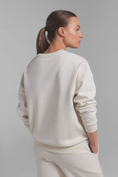 Dash and Stars Sudadera logo algodón beige. Special colab @ffitcoco beige