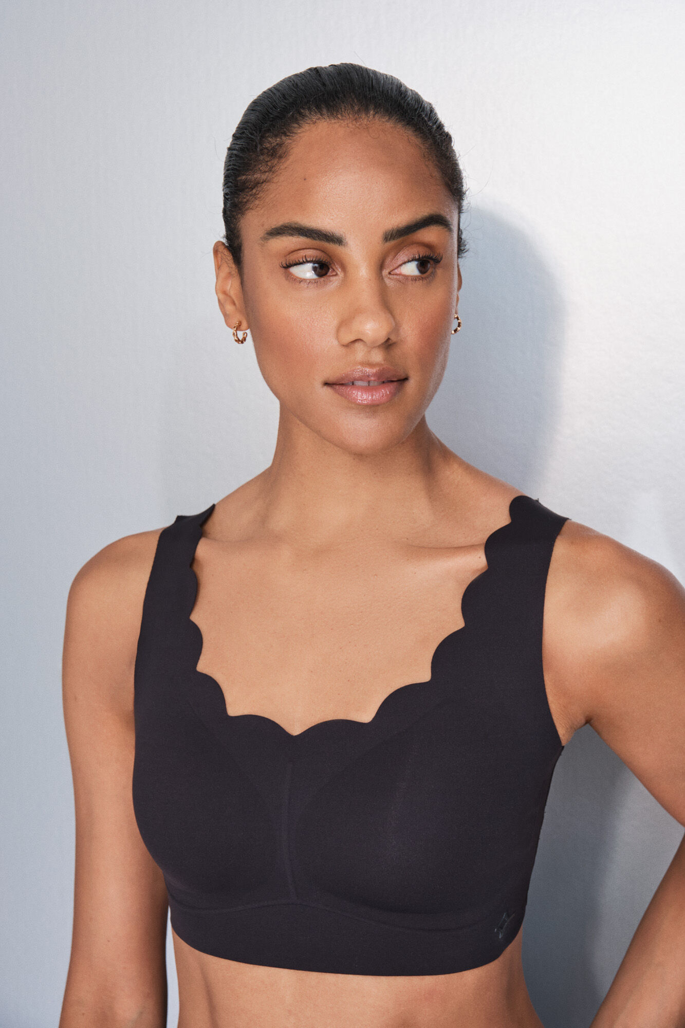 Dash and Stars Soutien desportivo preto COMPRESSIVE