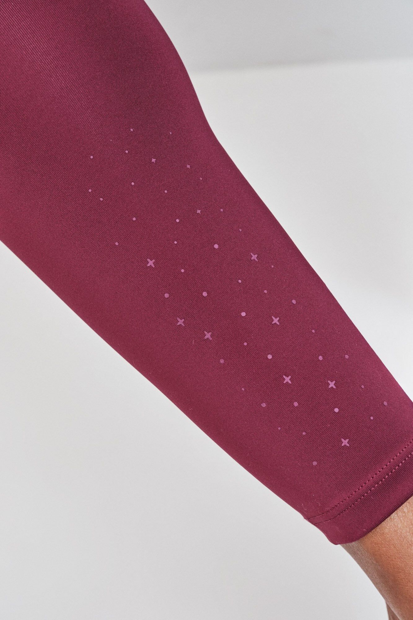 Dash and Stars Legging 4D STRETCH bordeaux vermelho