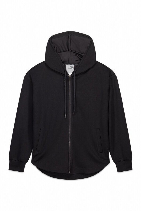 Dash and Stars Casaco preta com fecho-éclair  preto