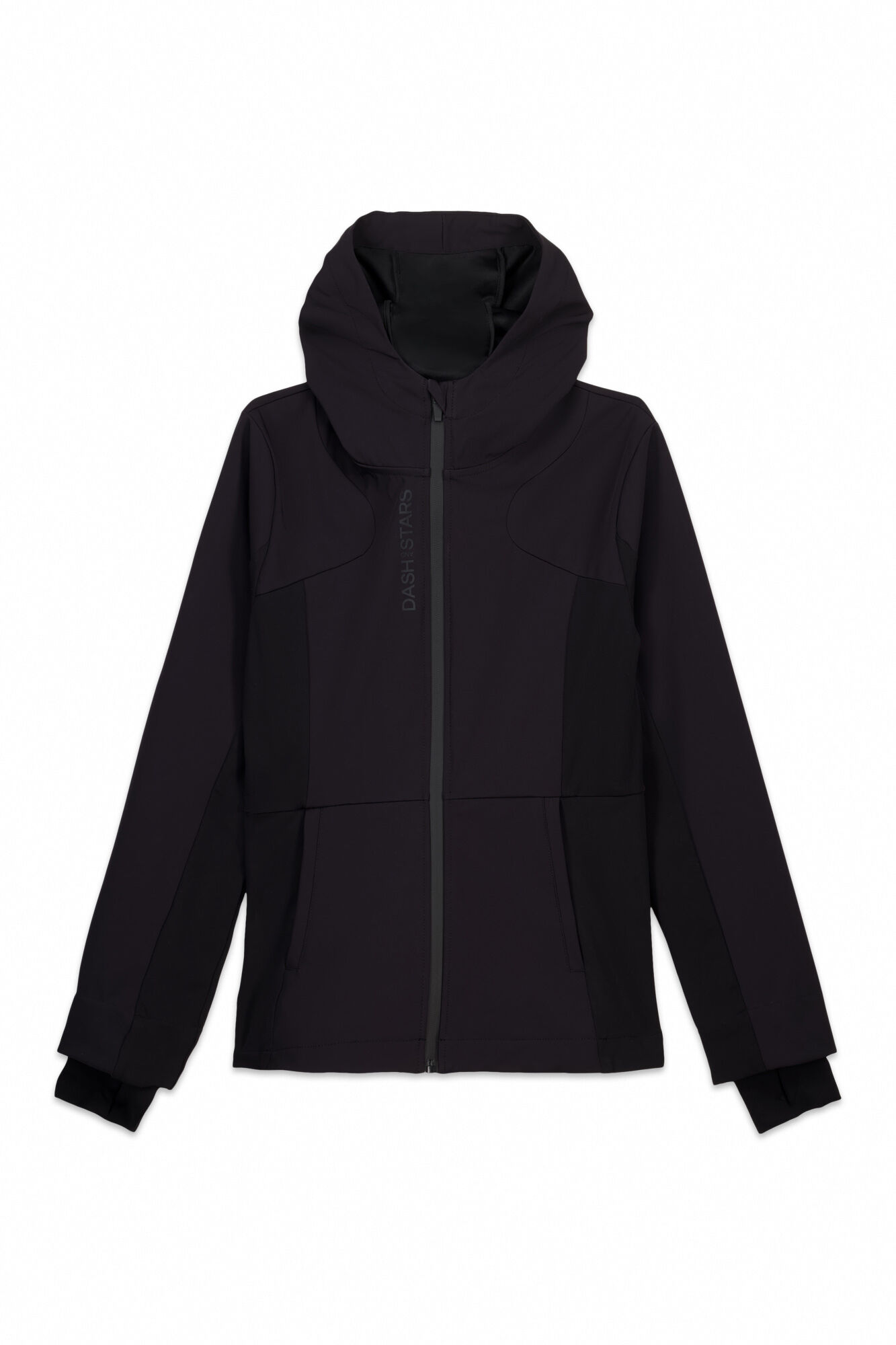 Dash and Stars Casaco preta justa preto