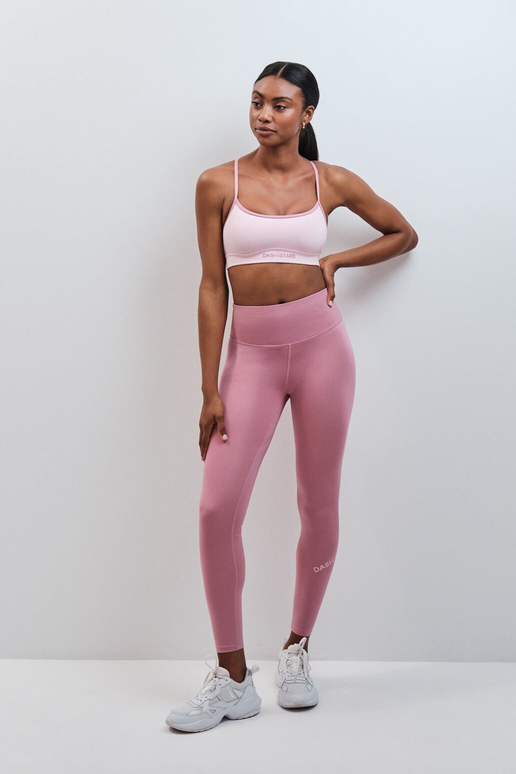 Dash and Stars Soutien desportivo 4D Stretch rosa