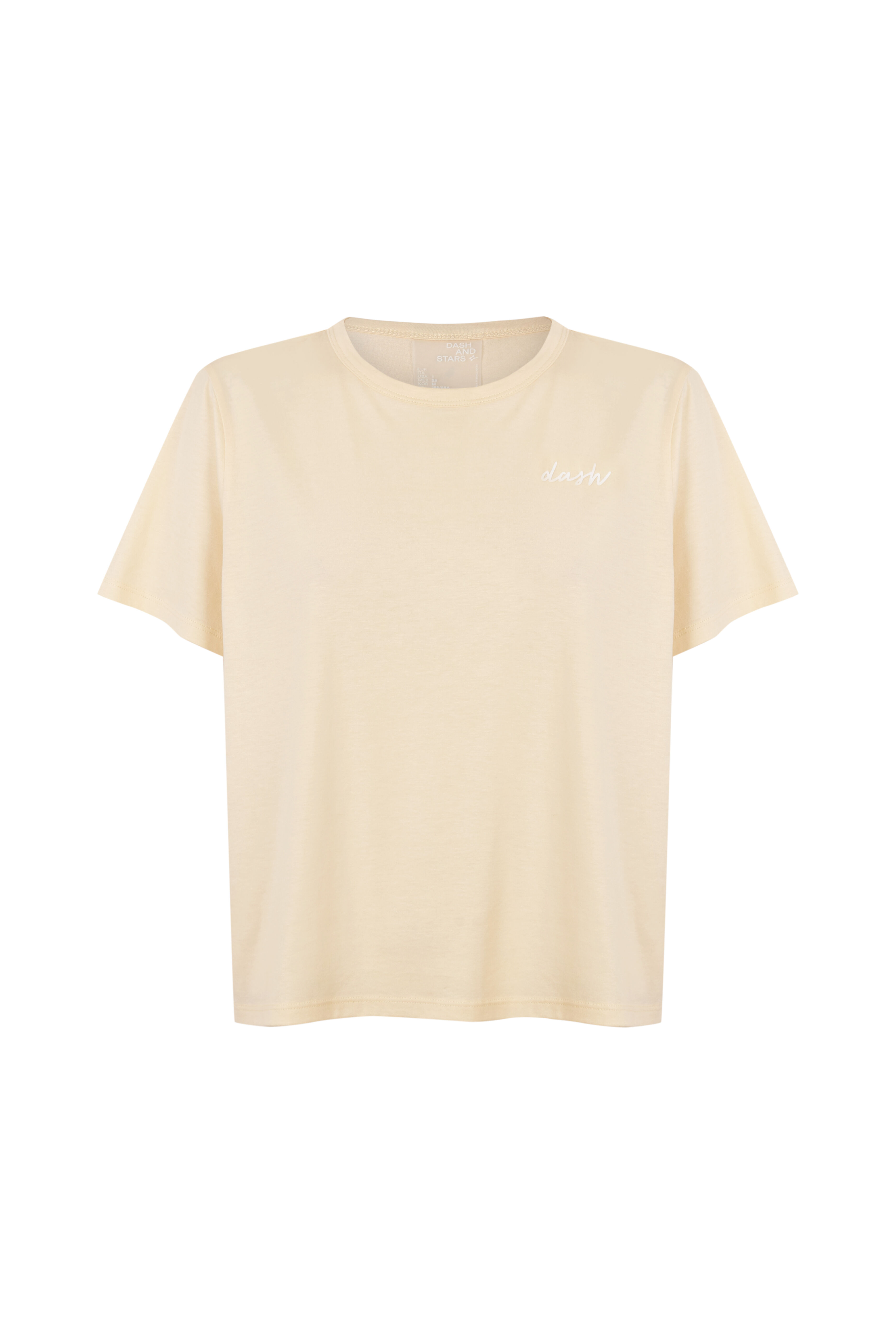 Dash and Stars T-shirt de manga curta extrassuave amarela impress&atilde;o