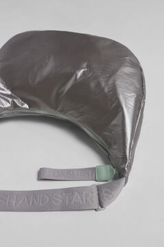 Dash and Stars Bolsa técnica grande prateada macia impressão