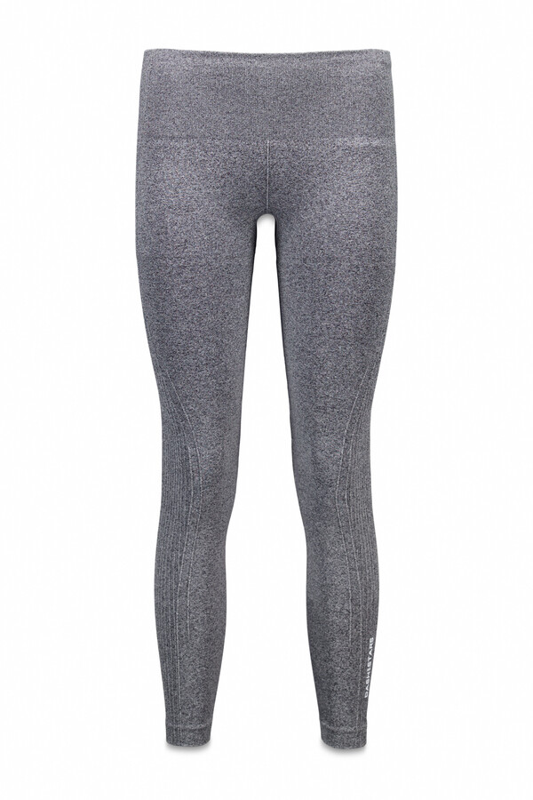Dash and Stars Legging cinza sem costura no tornozelo cinzento