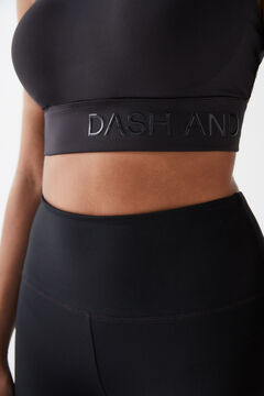 Dash and Stars Sujetador deportivo negro 4D Stretch negro