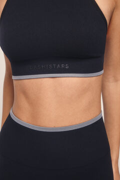 Dash and Stars Soutien desportivo SEAMLESS COMFORT preto preto