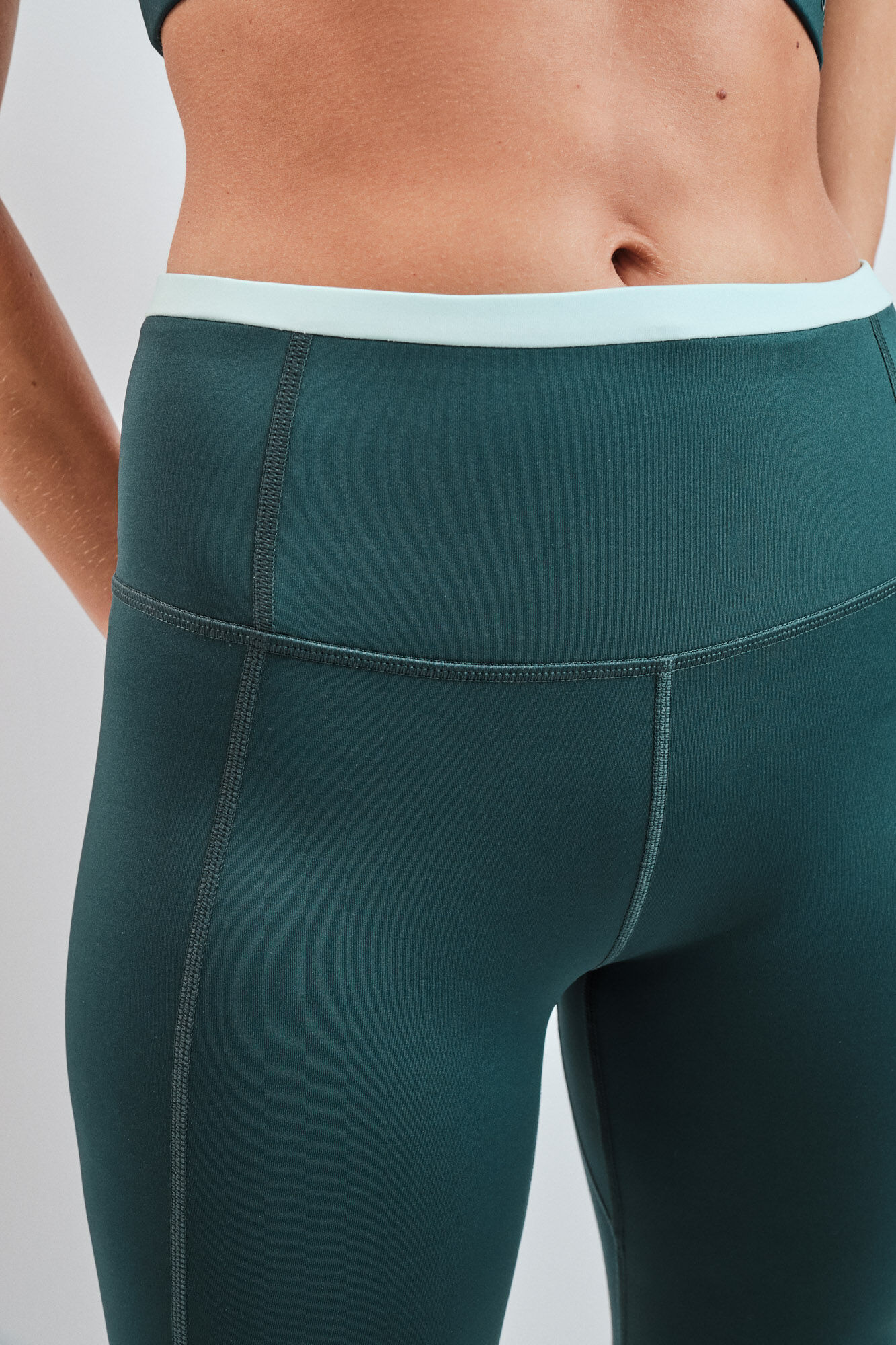 Dash and Stars Legging curto 4D STRETCH verde verde