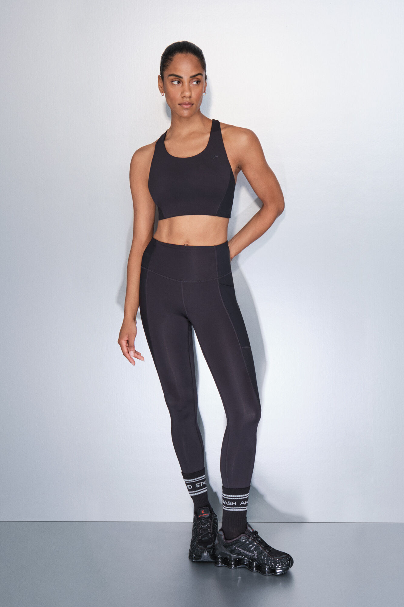 Dash and Stars Soutien desportivo preto 4D Stretch preto